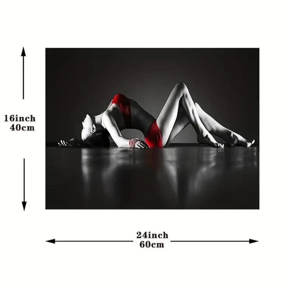 Stunning Woman Arched Back Sexy Artistic 16" x 24" Canvas Print Framed Art Home & Garden:Home Décor:Posters & Prints Style Your Walls
